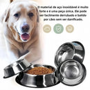Comedouro e Bebedouro Inox